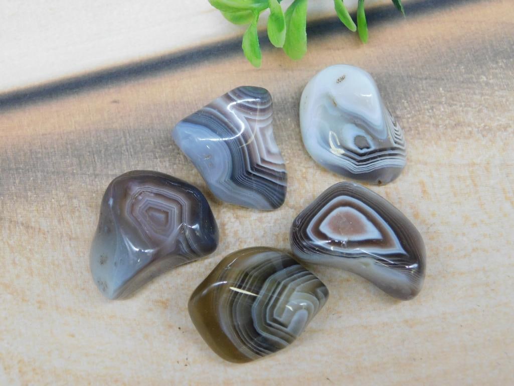 BOTSWANA AGATE ROCK STONE LAPIDARY SPECIMEN: BOTSWANA AGATE ROCK STONE LAPIDARY SPECIMEN