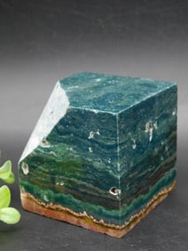 OCEAN JASPER BALANCING CUBE ROCK STONE LAPIDARY SPECIMEN