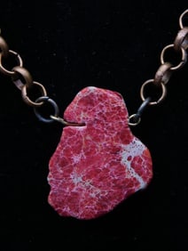 GENUINE STONE PENDANT ON CHAIN NECKLACE