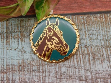 HORSE BROOCH VINTAGE ANTIQUE