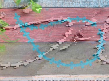 STONE CROSS BEADS ROCK STONE LAPIDARY SPECIMEN