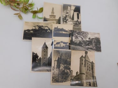 Set of 8 Vintage-Looking European Architecture Photographs