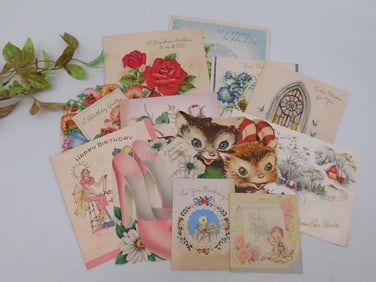 Lot of Assorted Vintage Greeting Cards