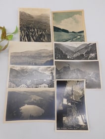 Set of 8 Vintage European Landscape Postcards