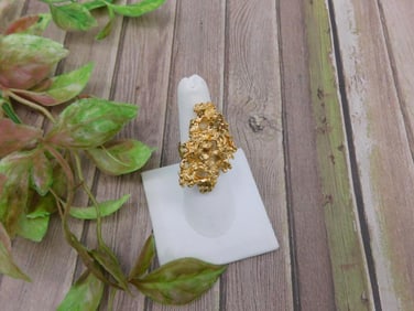 Gold Nugget Style Ring