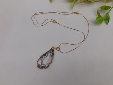 Agate Slice Necklace