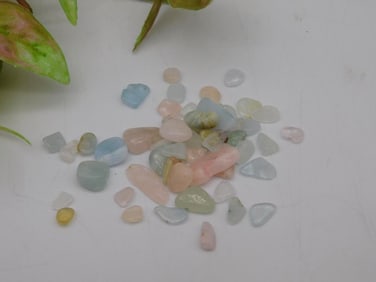 Mixed Assortment of Polished Gemstone Fragments, 12 Grams ROCK STONE LAPIDARY SPECIMEN