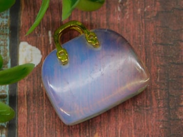 OPALITE Handbag Pendant ROCK STONE LAPIDARY SPECIMEN