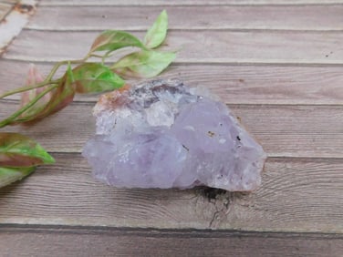 Raw Purple-Hued Crystal Cluster Rock Specimen