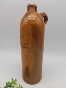 Stoneware Bottle with Embossed Maker?s Stamp