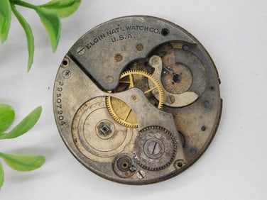 Elgin National Watch Co. Vintage Pocket Watch Movement