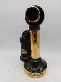 Ezra Brooks Telephone Decanter 4/5 Quart Whiskey Bottle