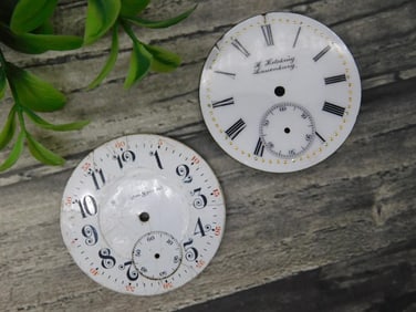 Two Watch Dials: H. Wetering & Burlington Special