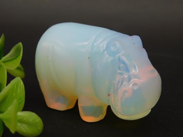 Small Opalite Hippopotamus Figurine
