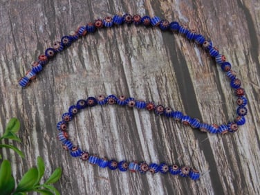 Strand of Blue African Trade Beads