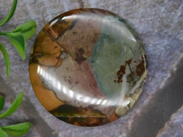 Polished Multicolor Jasper Stone Cabochon