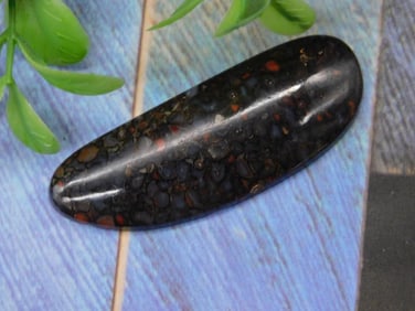 DINOSAUR BONE CABOCHON ROCK STONE LAPIDARY SPECIMEN