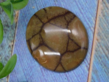 SPIDER WEB JASPER CABOCHON ROCK STONE LAPIDARY SPECIMEN