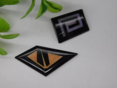 GEOMETRIC STONE CABOCHONS ROCK STONE LAPIDARY SPECIMEN