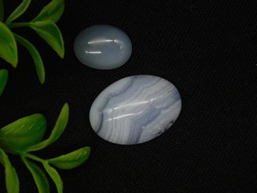 BLUE LACE AGATE CABOCHON ROCK STONE LAPIDARY SPECIMEN