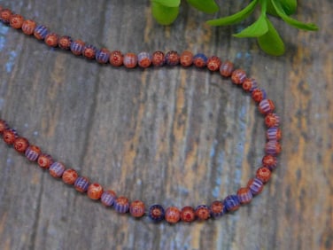 AFRICAN TRADE BEADS ROCK STONE LAPIDARY SPECIMEN