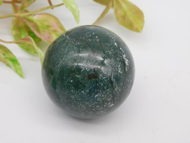 Polished Green Stone Sphere 193g ROCK STONE LAPIDARY SPECIMEN