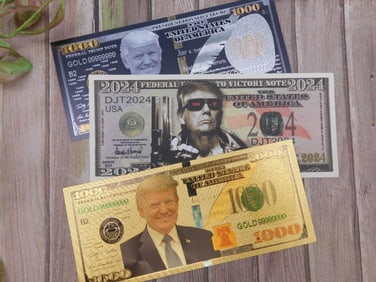 Set of Three Donald Trump Collector Bills