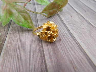 Gold Nugget Style Ring