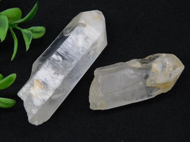 Pair of Clear Quartz Crystal Specimens