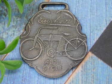 Watch Fob With Auto Cycle and Motorcycle Design