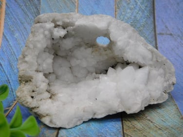 White Quartz Geode Specimen