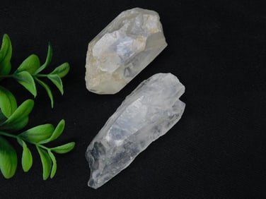 Two Natural Quartz Crystal Specimens Weighing 87 Grams