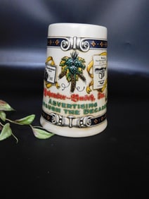 Ceramic Stein With Detailed Decoration and Handle
