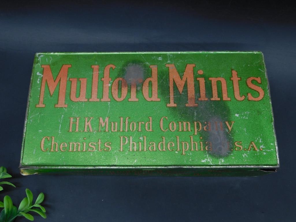 Mulford Mints Tin Display Box for 5 Cents