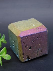 DRUZY TITANIUM CUBE ROCK STONE LAPIDARY SPECIMEN