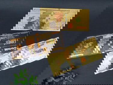Set of Three Commemorative Donald Trump Bills