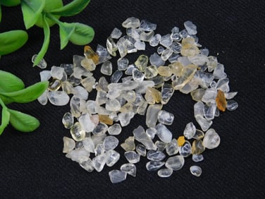 Lot of Mixed Polished Quartz Chips, Various Sizes and Colors