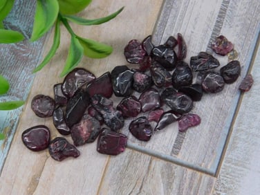Lot of Polished Deep Red Garnet Gemstones