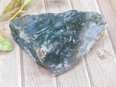 Moss Plume Agate Rock Stone Lapidary Specimen