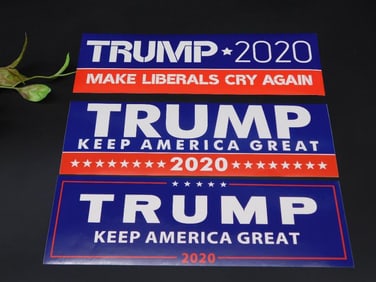 Set of Trump 2020 Political Campaign Stickers