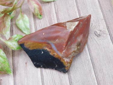 Polished Jasper Rock With Multicolor Patterns