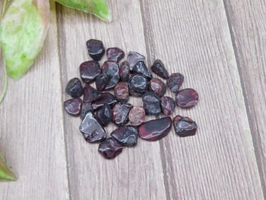Collection of Small Raw Garnet Gemstones