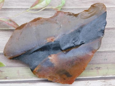 Polished Banded Flint Stone 384 Grams