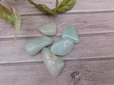 Collection of Four Polished Green Stones