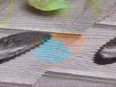 Teardrop-Shaped Polished Stone Cabochon