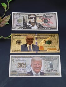 Set of Three Novelty Commemorative Bills