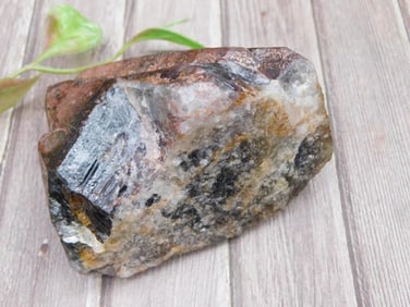 Raw Natural Mineral Specimen with Multi-Tone Colors