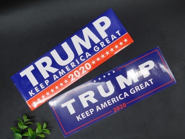 Set of Two Trump 2020 Bumper Stickers