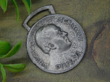 Pius XI Medal Watch Fob