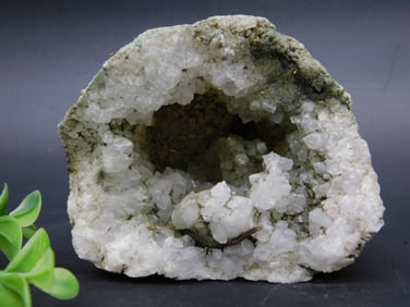 Quartz Geode with White Crystal Interior